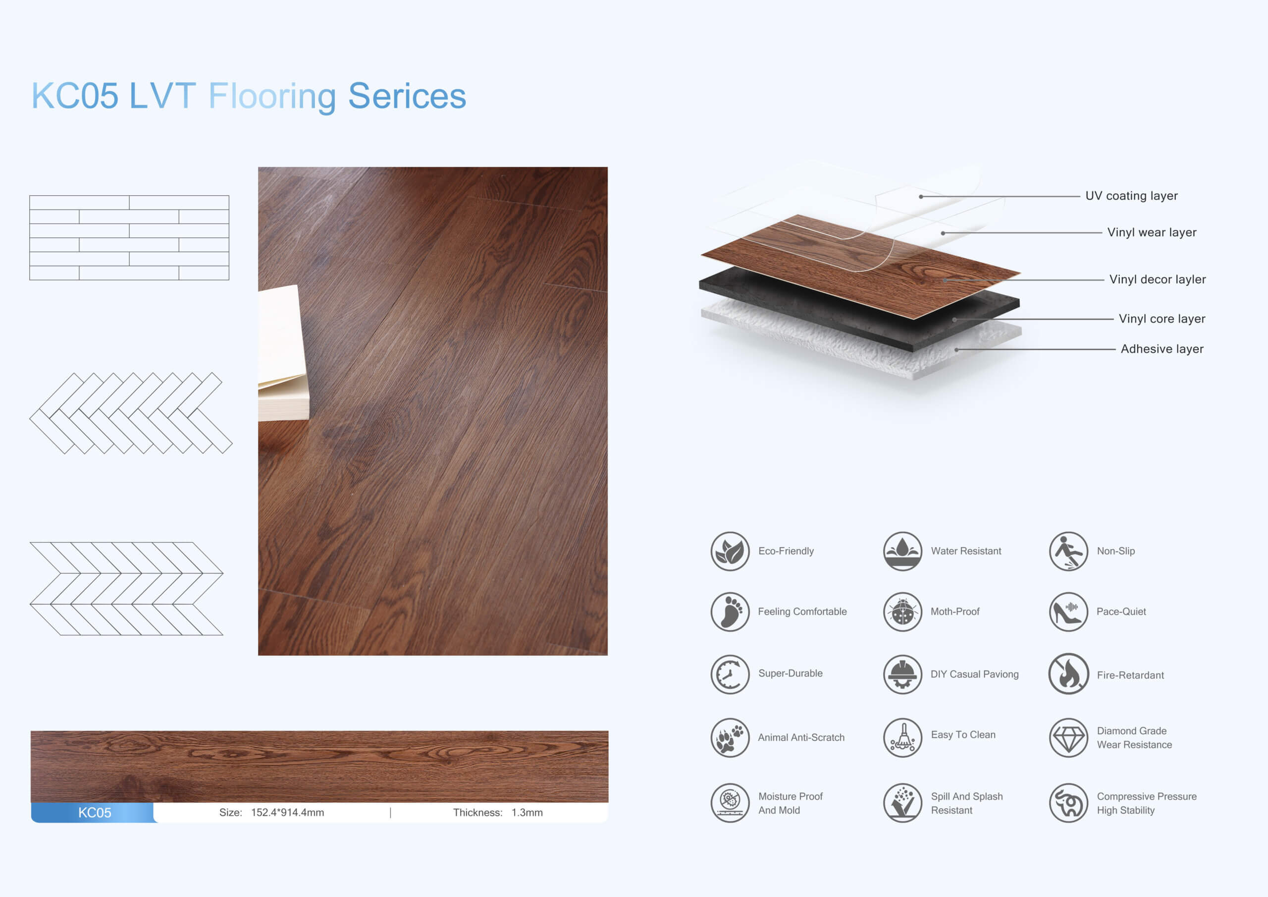 self adhesive vinyl wood plank flooring