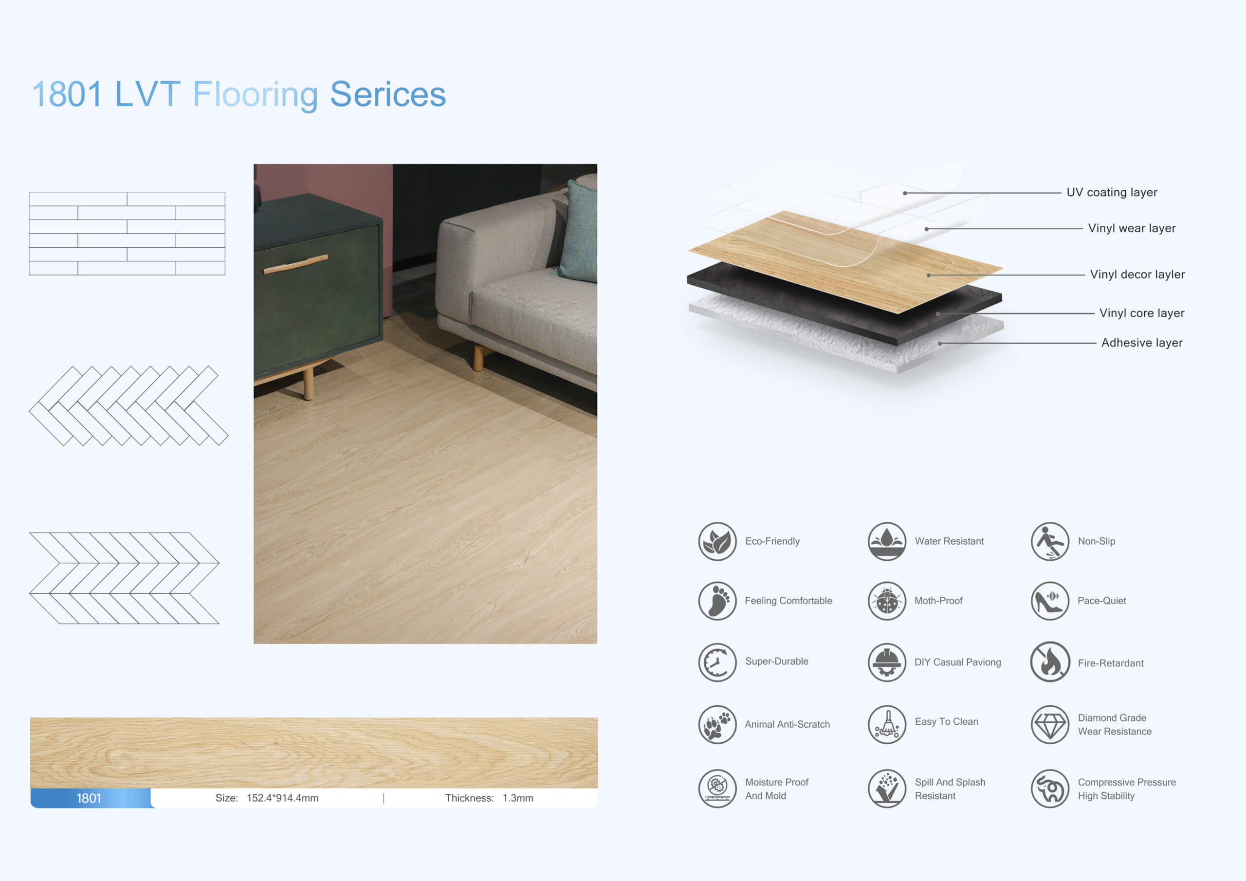 Peel & Stick Floor Tile