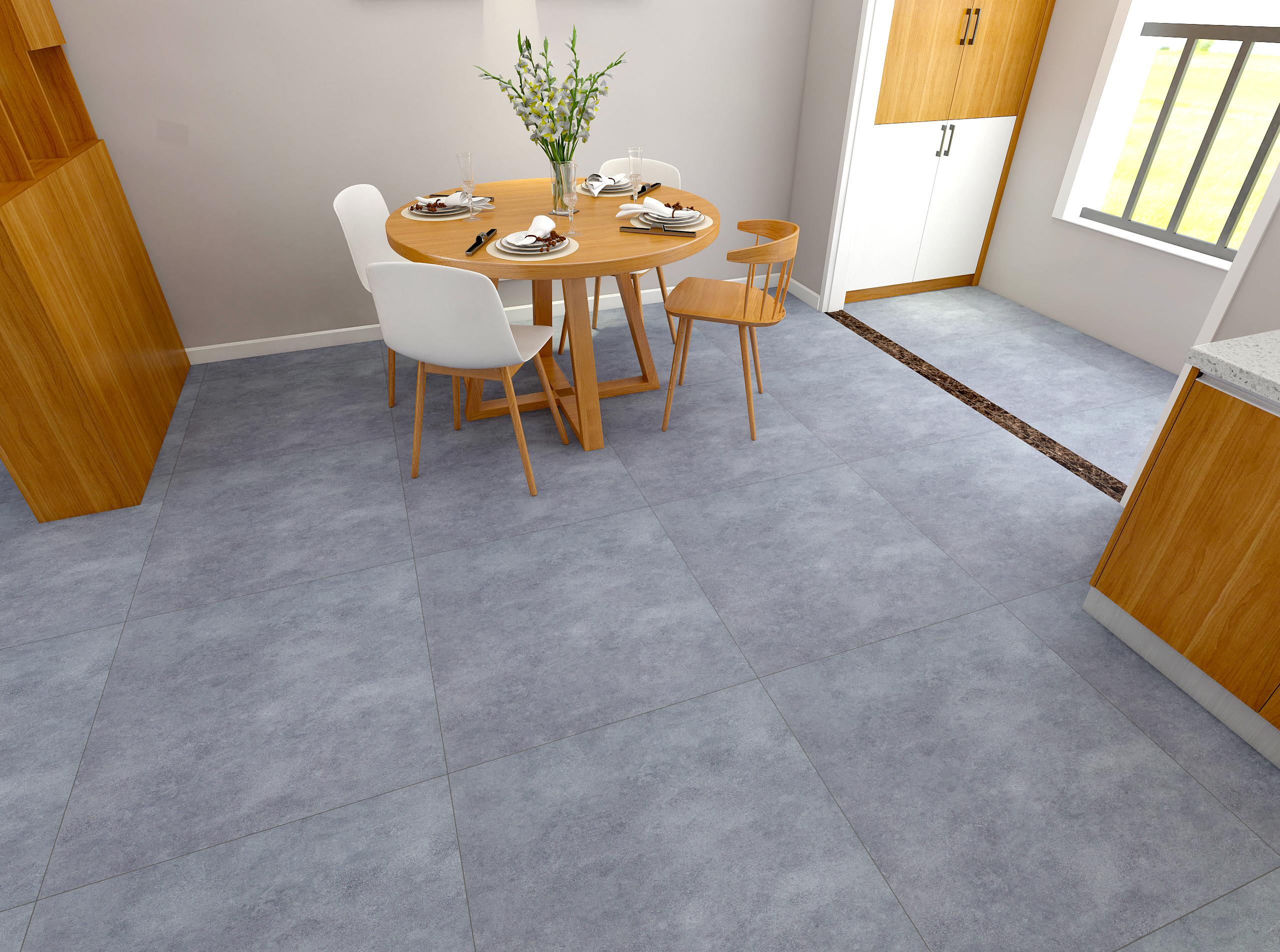 self adhesive floor tile