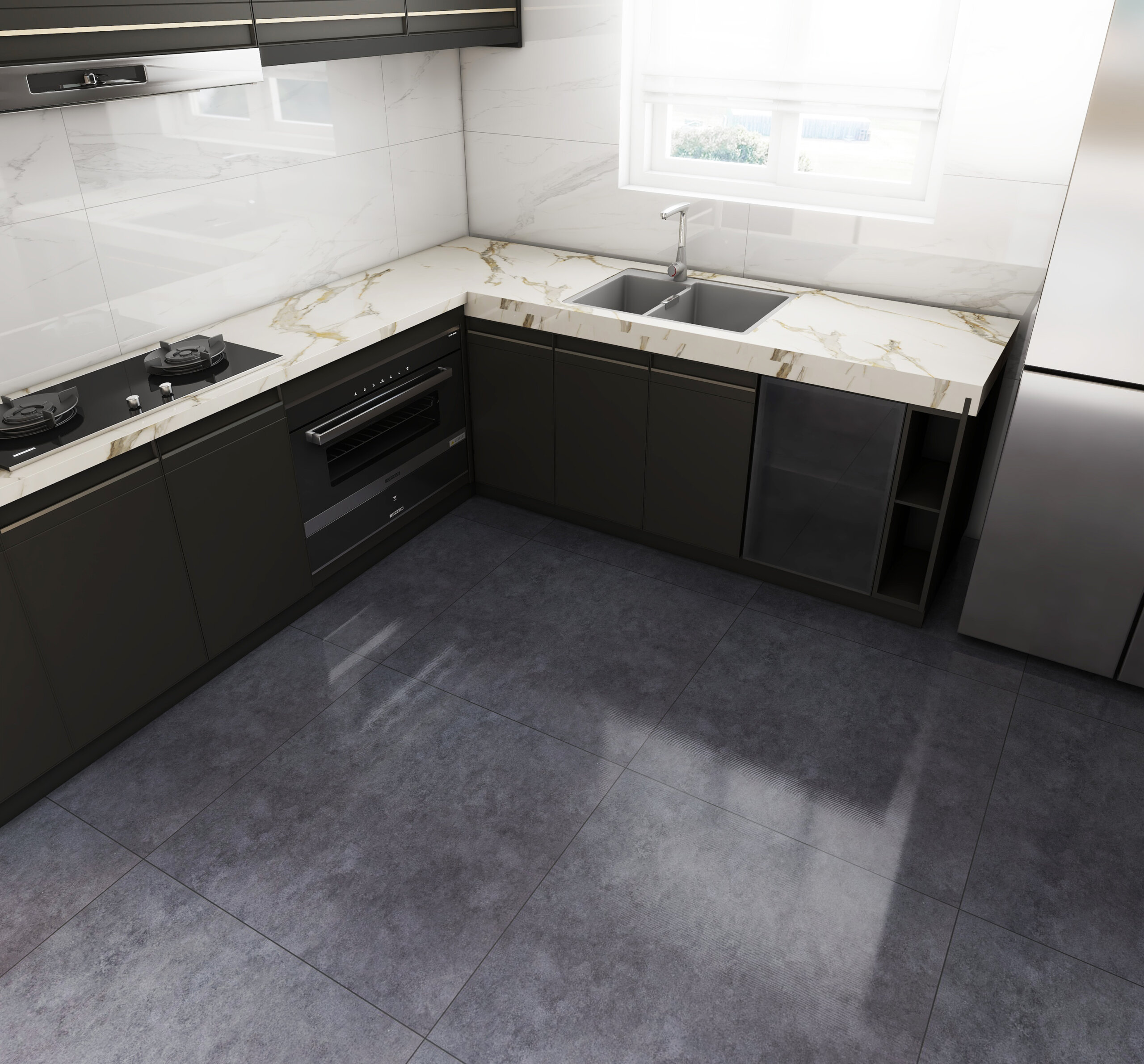 self adhesive floor tile